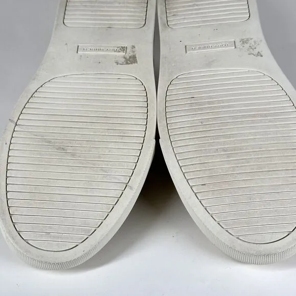Tory Burch Womens Huarache 2 Sneakers Size 10 M Metallic Gold Slip On Low Top