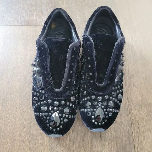 Tory Burch embellished slip on sneakers 37