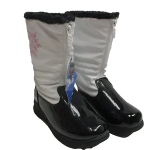 Totes Kids, Girls Boot, Side Zip Mid Calf, White, Size 5 Big Kid 1 Pair