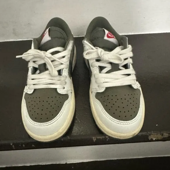 Travis Scott Green and White Sneakers