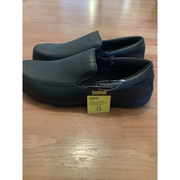 TredSafe Manon II Mens Shoes Lightweight Oil &amp; Slip Resistant Black Choose Size