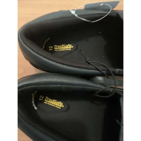 TredSafe Manon II Mens Shoes Lightweight Oil &amp; Slip Resistant Black Choose Size
