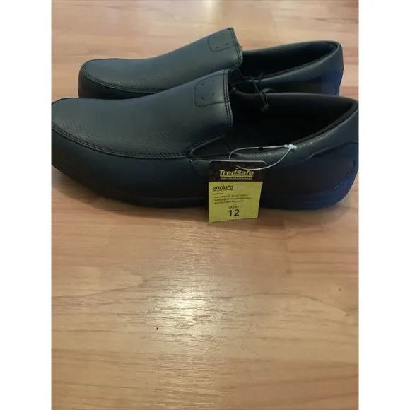 TredSafe Manon II Mens Shoes Lightweight Oil &amp; Slip Resistant Black Choose Size