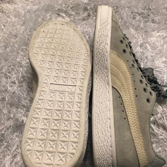 Trendy Suede Sneakers with Unique Laces