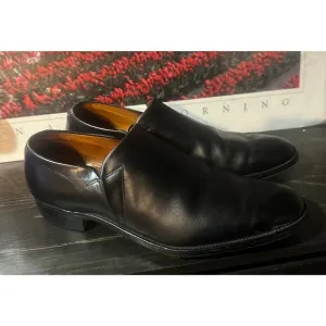 TRICKER'S Made in England Men's US Size 9 UK 8 Black Leather Oxford Dress Shoes
