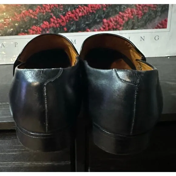 TRICKER'S Made in England Men's US Size 9 UK 8 Black Leather Oxford Dress Shoes