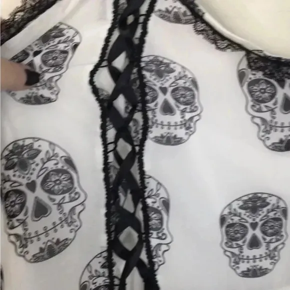 Tripp NYC Daang Goodman Skull Corset Detail Dress 4X