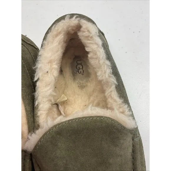 UGG 10 Men's Ascot Suede Slipper Classic Loafer Shoes in Moss green 1101110