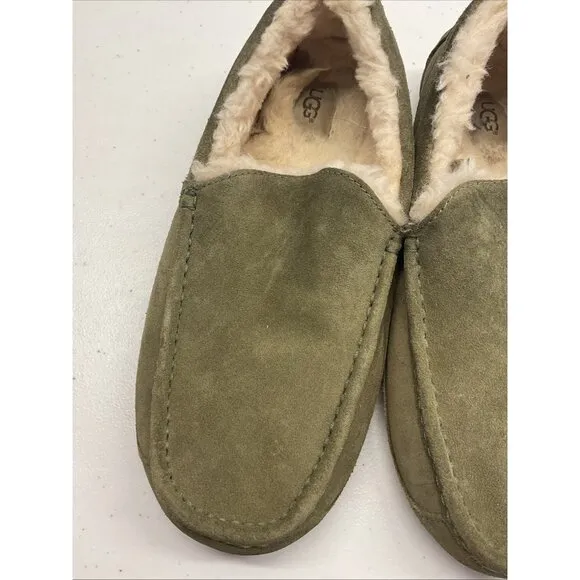 UGG 10 Men's Ascot Suede Slipper Classic Loafer Shoes in Moss green 1101110