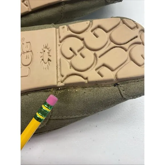 UGG 10 Men's Ascot Suede Slipper Classic Loafer Shoes in Moss green 1101110