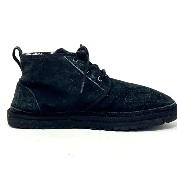 UGG 3236 Neumel Women's Suede Wool Chukka Ankle Boots - Black - Size 12