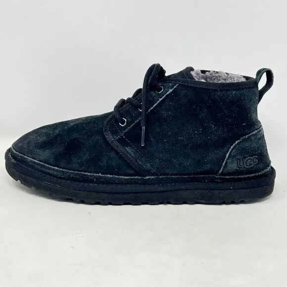 UGG 3236 Neumel Women's Suede Wool Chukka Ankle Boots - Black - Size 12