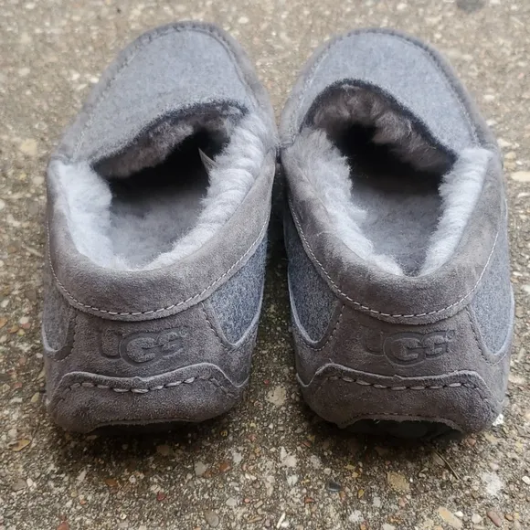 UGG Ascot Moccasin Slippers Grey UGGPure Shoes 8