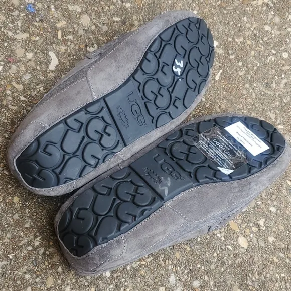 UGG Ascot Moccasin Slippers Grey UGGPure Shoes 8
