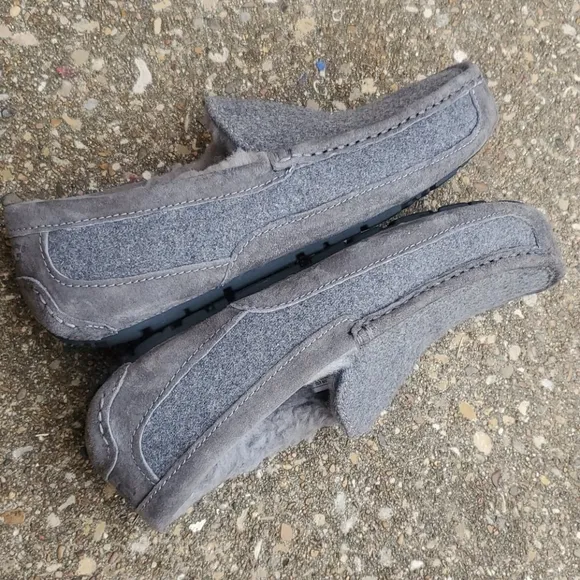 UGG Ascot Moccasin Slippers Grey UGGPure Shoes 8