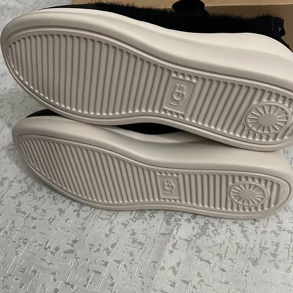 UGG Australia Griffith Black Wool Slip On Sneakers