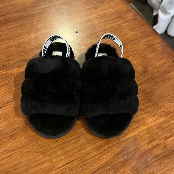 Ugg Australia T Fluff Yeah slides sandals shoes new Toddlers Boys Girls Size 11