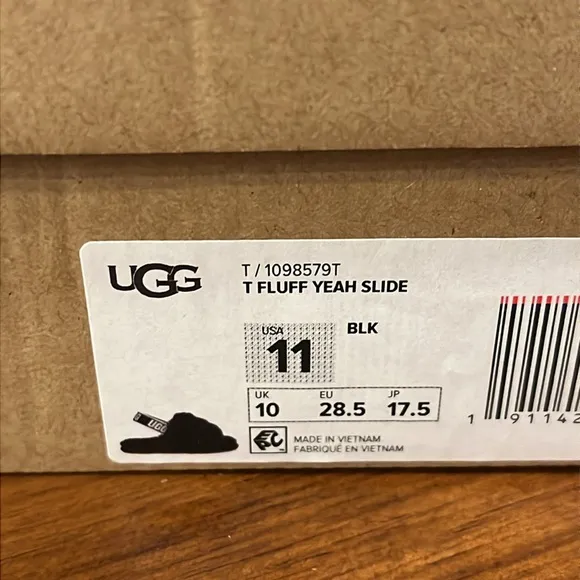 Ugg Australia T Fluff Yeah slides sandals shoes new Toddlers Boys Girls Size 11