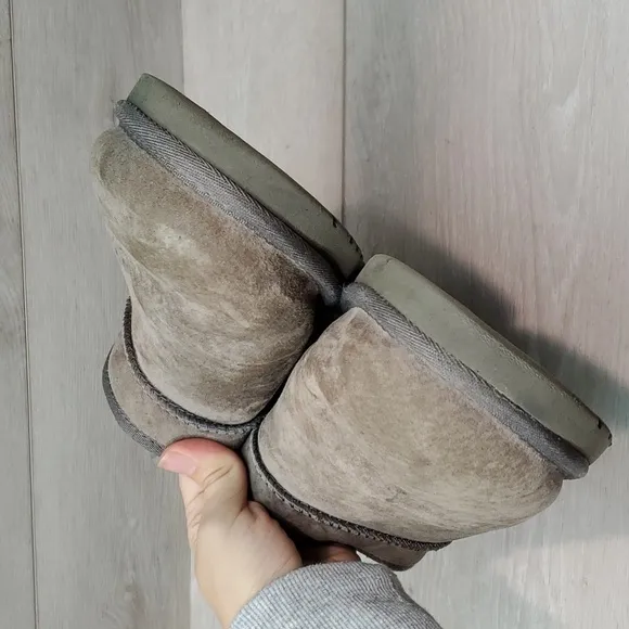 Ugg Australia Women Leather Sheepskin Clogs platform Slippers shoes sz 7
