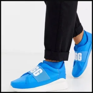 UGG Australia Womens Neutra Size 8 Sneaker Slip On Neon Blue Shoes