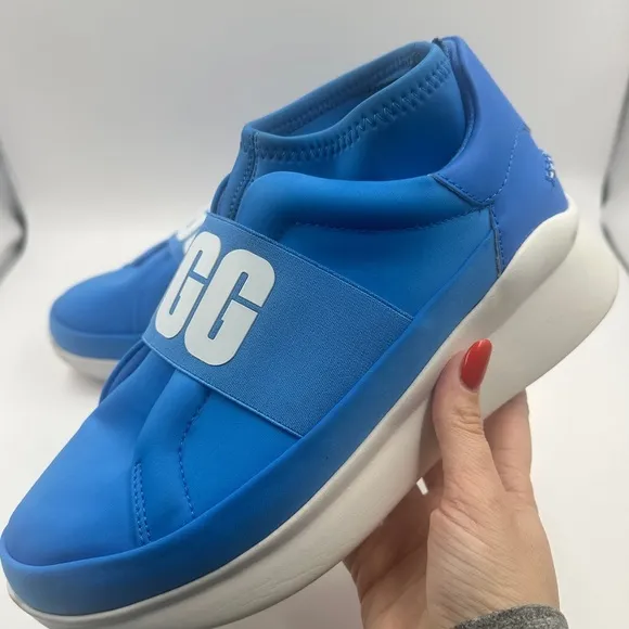 UGG Australia Womens Neutra Size 8 Sneaker Slip On Neon Blue Shoes