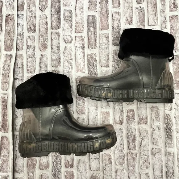 UGG Boots Drizlita Waterproof Ankle Clear Rain Snow‎ NWT Women’s
