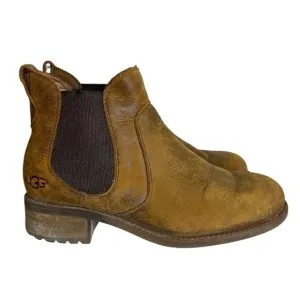 Ugg Brown Bonham Leather Ankle Boots Size‎ 6