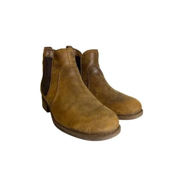 Ugg Brown Bonham Leather Ankle Boots Size‎ 6