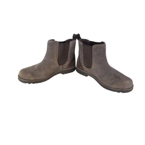 UGG Callum Chelsea Boots Brown Suede Size 7 Australia Made Rubber Soles Durable