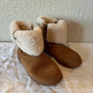 UGG Chestnut Suede Cuffed Ankle Boots