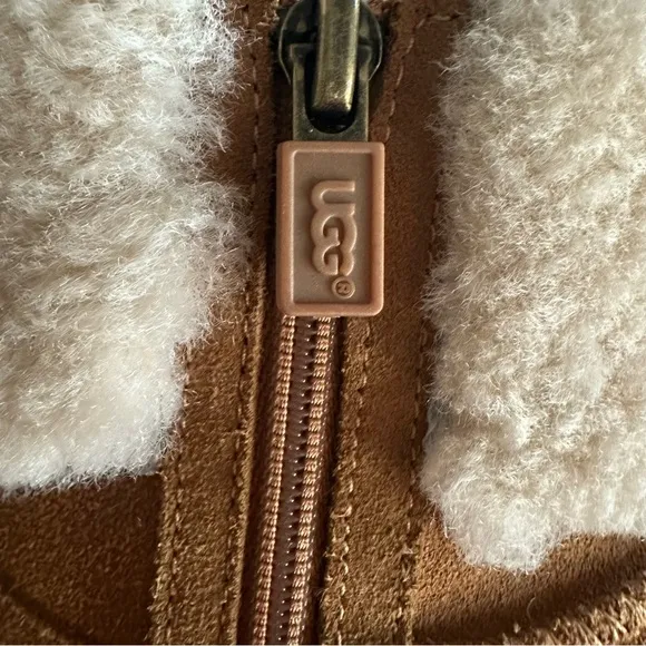 UGG Chestnut Suede Cuffed Ankle Boots