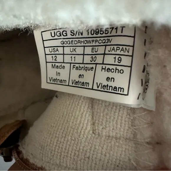 UGG Chestnut Suede Cuffed Ankle Boots