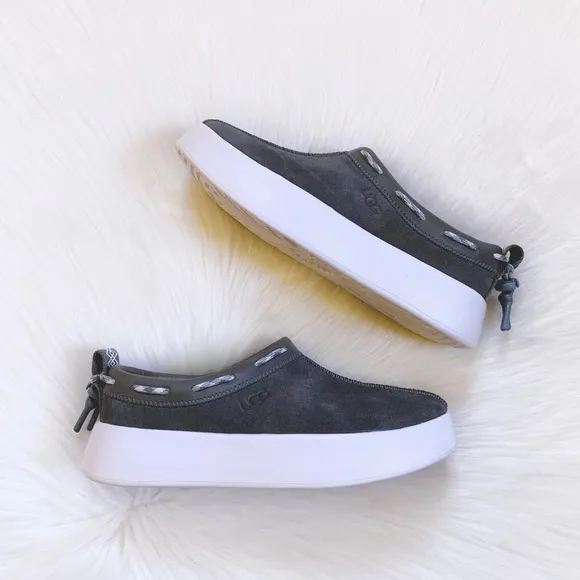 UGG Classic Boom Slip On Charcoal Sneakers
