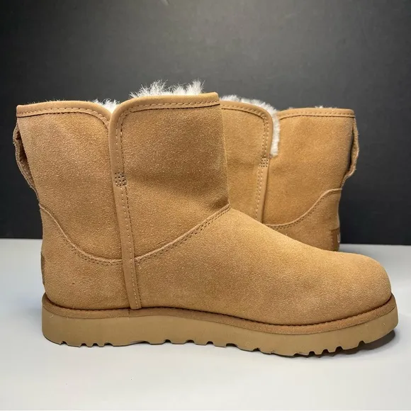 UGG Cory II Bootie 1125792 &quot;Chestnut&quot; Leather Tan Winter Boots Womens Sz 5