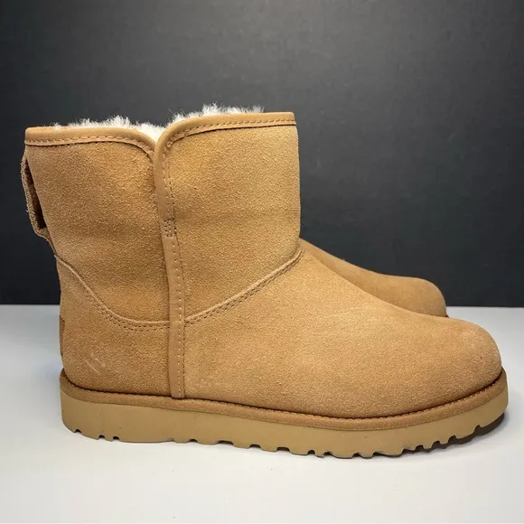 UGG Cory II Bootie 1125792 &quot;Chestnut&quot; Leather Tan Winter Boots Womens Sz 5