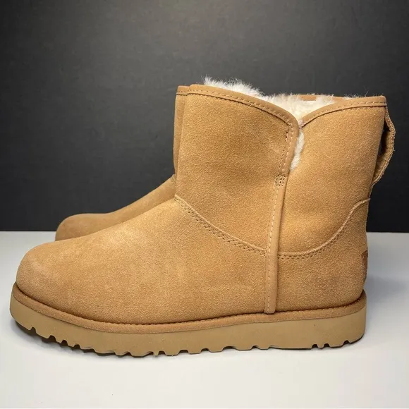 UGG Cory II Bootie 1125792 &quot;Chestnut&quot; Leather Tan Winter Boots Womens Sz 5