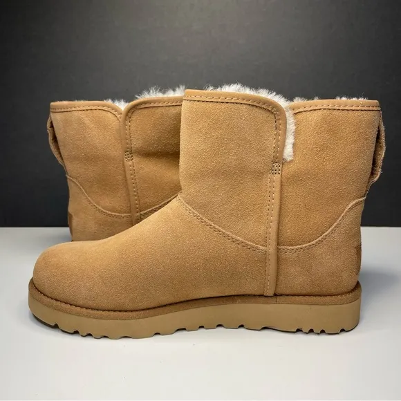 UGG Cory II Bootie 1125792 &quot;Chestnut&quot; Leather Tan Winter Boots Womens Sz 5