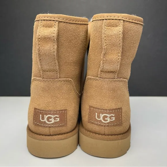 UGG Cory II Bootie 1125792 &quot;Chestnut&quot; Leather Tan Winter Boots Womens Sz 5