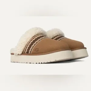 UGG Disquette Atherson Slippers Slides Shoes Chestnut New in Box NIB Women