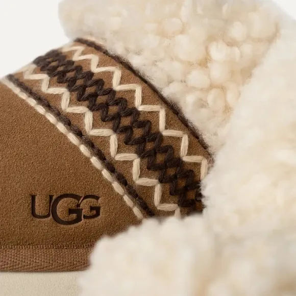 UGG Disquette Atherson Slippers Slides Shoes Chestnut New in Box NIB Women