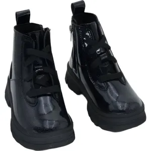 UGG Girls Glitter Lace-Up Boots Black Toddler Size 10