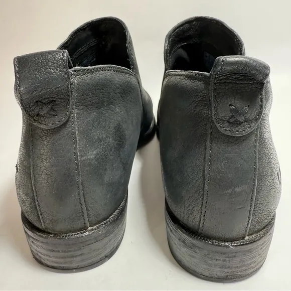 UGG Glee Black Leather Low Ankle Boots 7.5