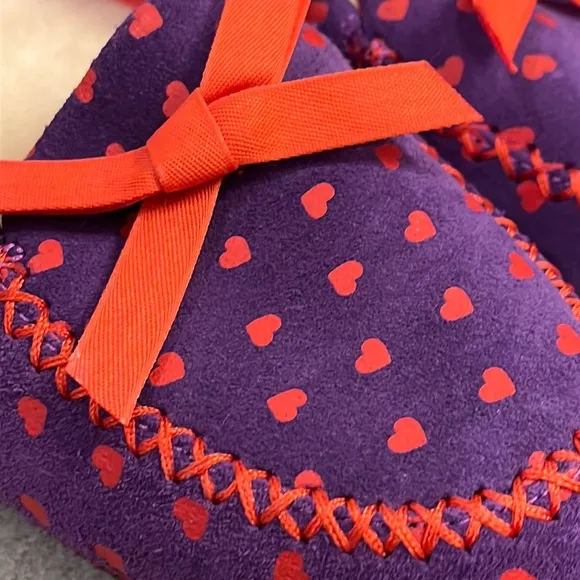Ugg I heart love uggs slippers shoes Purple Hearts new women’s