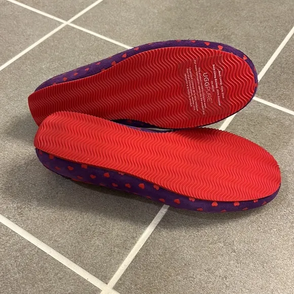 Ugg I heart love uggs slippers shoes Purple Hearts new women’s