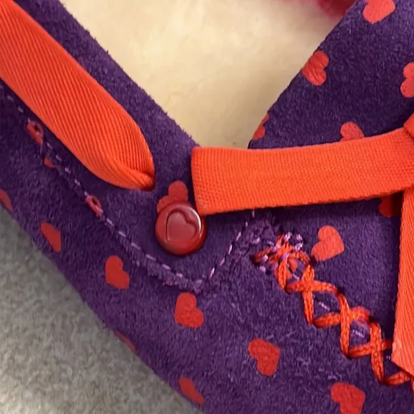 Ugg I heart love uggs slippers shoes Purple Hearts new women’s