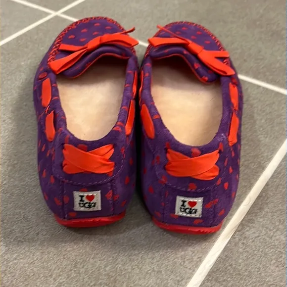 Ugg I heart love uggs slippers shoes Purple Hearts new women’s