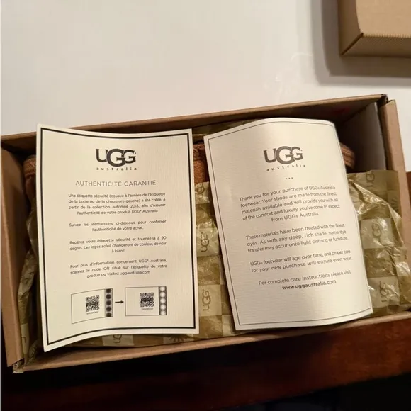 Ugg K Marin Moccasin Shoes Chestnut Size 4 Youth (Women’s 6) New in Box