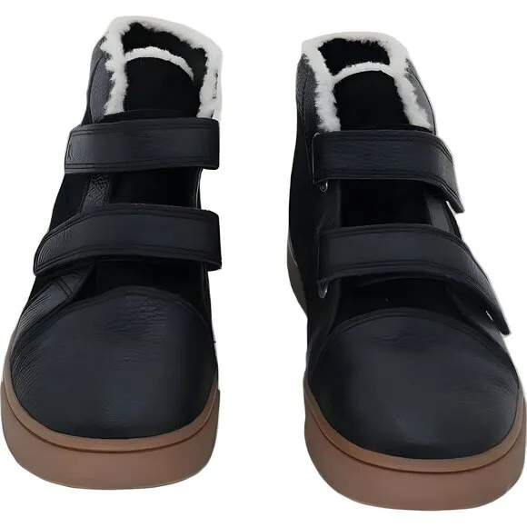 Ugg Kids Rennon Leather Boots Black Size 3 - Fast Shipping