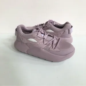 UGG LA CLOUD LACE ROSE GRAY GREY SUEDE CANVAS SNEAKER SHOES US 9.5