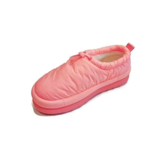 UGG Maxi Clog Sheepskin Puffer Platform Shoes Womens Size 11 Slippers Sweetheart